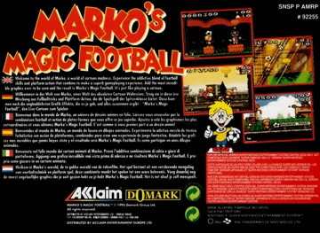 Marko's Magic Football (Europe) (En,Fr,De,Es) box cover back